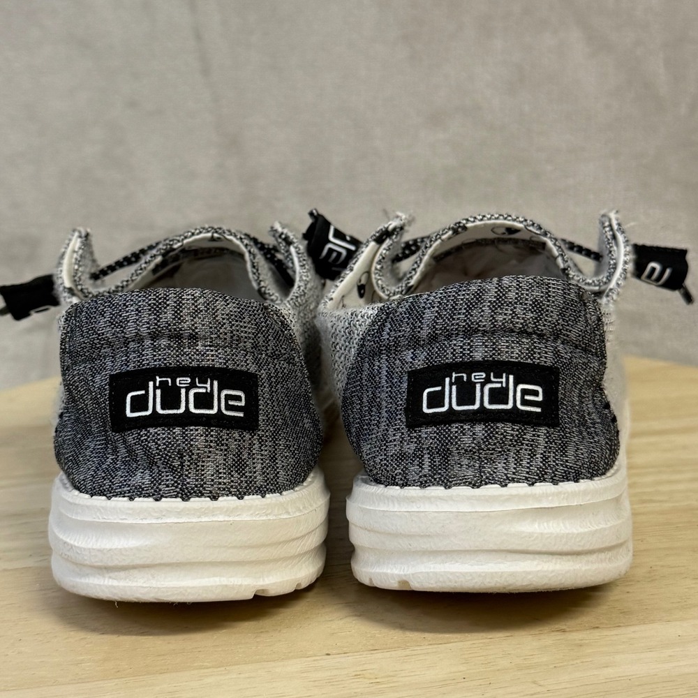 Hey Dude Wendy Stretch Yin Yang Grey Knit Slip On Loafer Shoe 121413351 Womens 9 - Picture 4 of 16